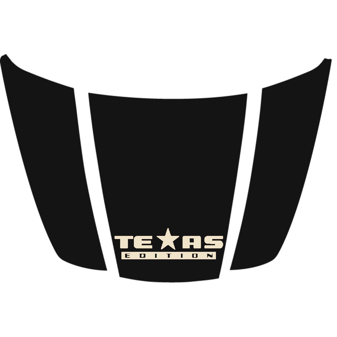 Hood Panel Decal/Sticker - Texas Graphic Kit - For Ford F-150 2020-2026 - Premium Vinyl