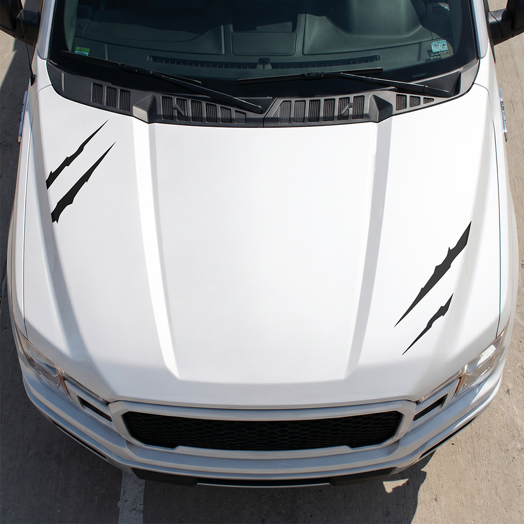 Hood Panel Decal/Sticker - Different Styles Graphic Decals Kit- For Ford F-150 2015-2020 - Premium Vinyl