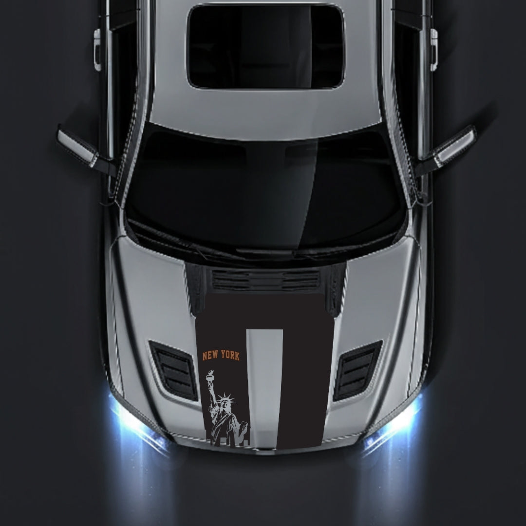 Performance Hood Panel Decal/Sticker - New York - Cut Graphic Kit - For Dodge RAM 1500 2019-2025 - Premium Vinyl