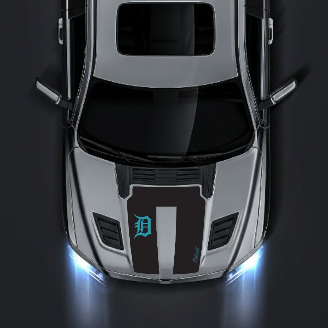 Hood Panel Decal/Sticker - Detroit Street Graphic Kit - For Dodge RAM 1500 2019-2025 - Premium Vinyl