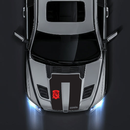 Hood Panel Decal/Sticker - Spain - Cut Graphic Kit - For Dodge RAM 1500 2019-2025 - Premium Vinyl