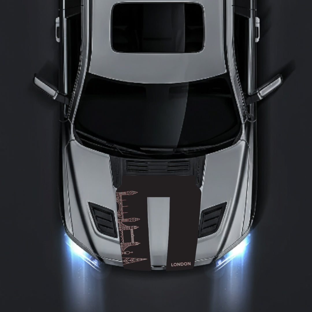 Hood Panel Decal/Sticker - London Skyline Graphic Kit - For Dodge RAM 1500 2019-2025 - Premium Vinyl
