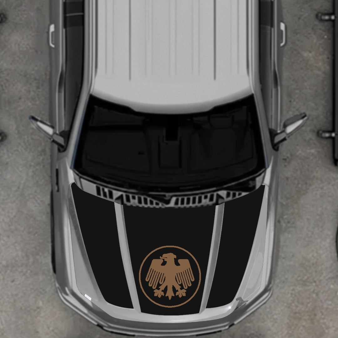 Hood Panel Decal/Sticker - Germany Logo Graphic Kit - For Ford F-150 2020-2026 - Premium Vinyl
