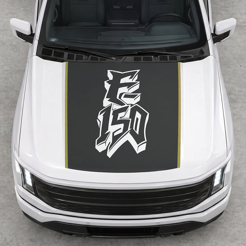 Hood Panel Decal/Sticker - Graffiti Graphic Decal Graphic Kit - For Ford F-150 2015-2020 - Premium Vinyl