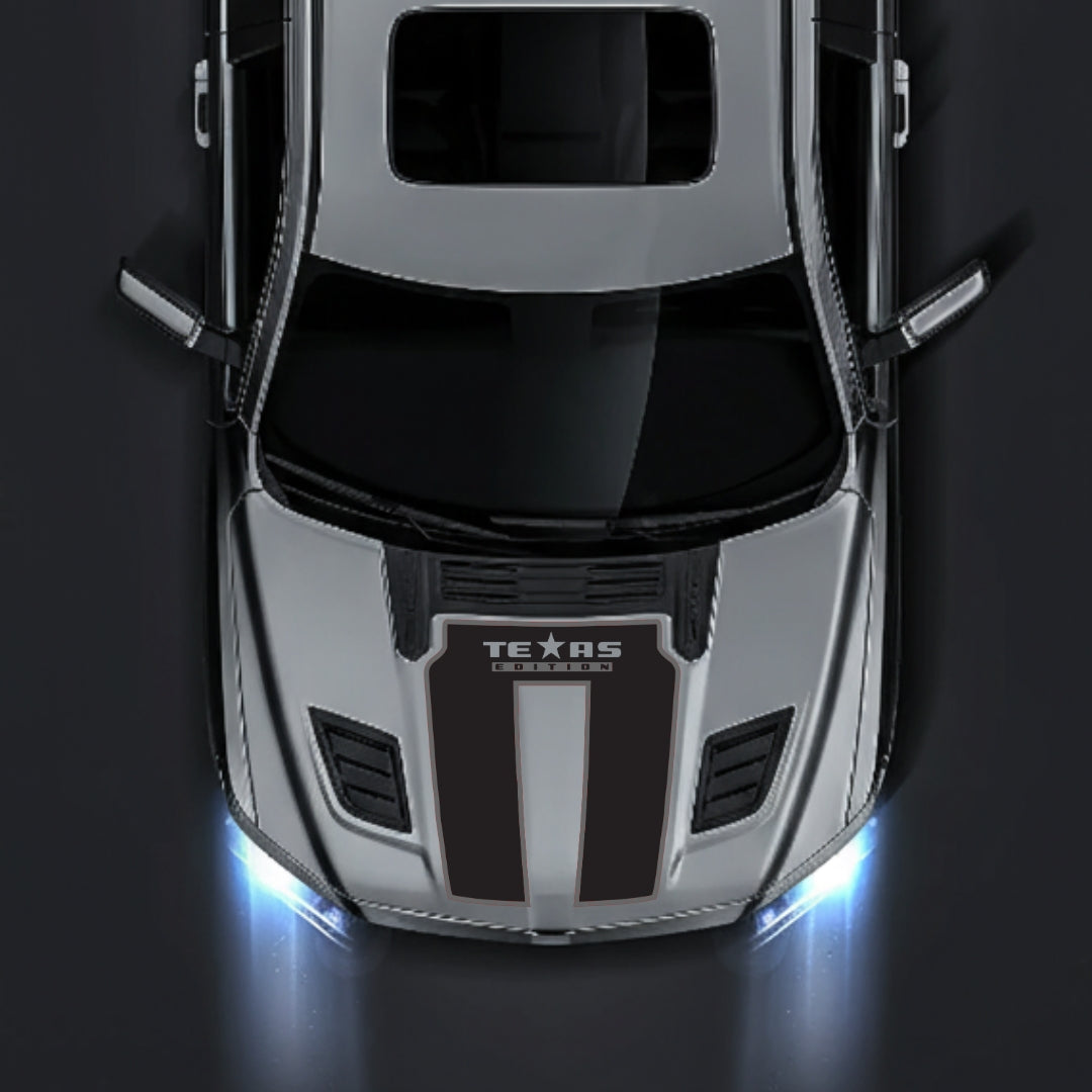 Performance Hood Panel Decal/Sticker - Texas Edition - Cut - Border Graphic Kit - For Dodge RAM 1500 2019-2025 - Premium Vinyl