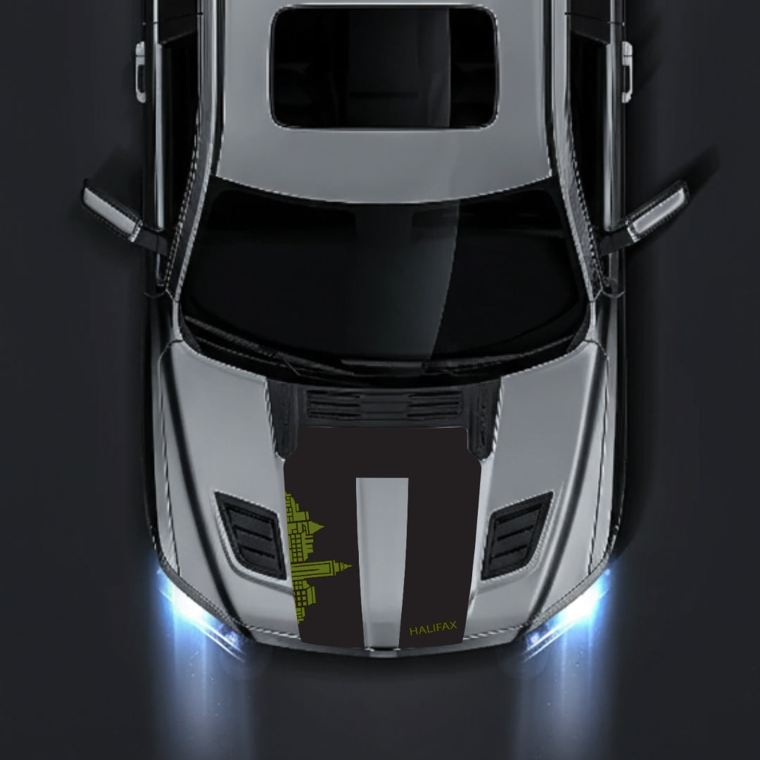 Performance Hood Panel Decal/Sticker - Halifax Skyline Graphic Kit - For Dodge RAM 1500 2019-2025 - Premium Vinyl