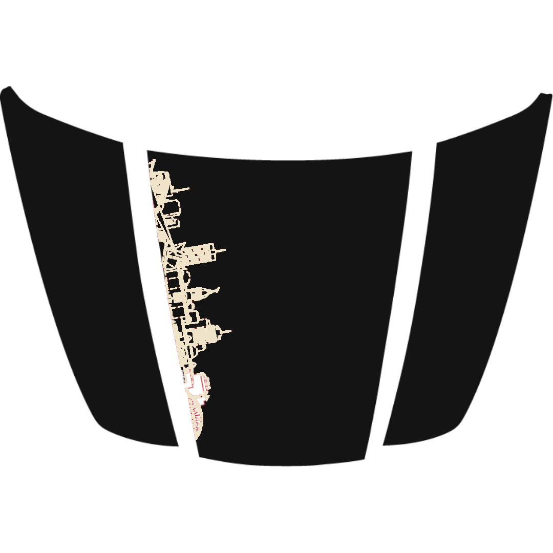 Hood Panel Decal/Sticker - Winnipeg Skyline Graphic Kit - For Ford F-150 2020-2026 - Premium Vinyl