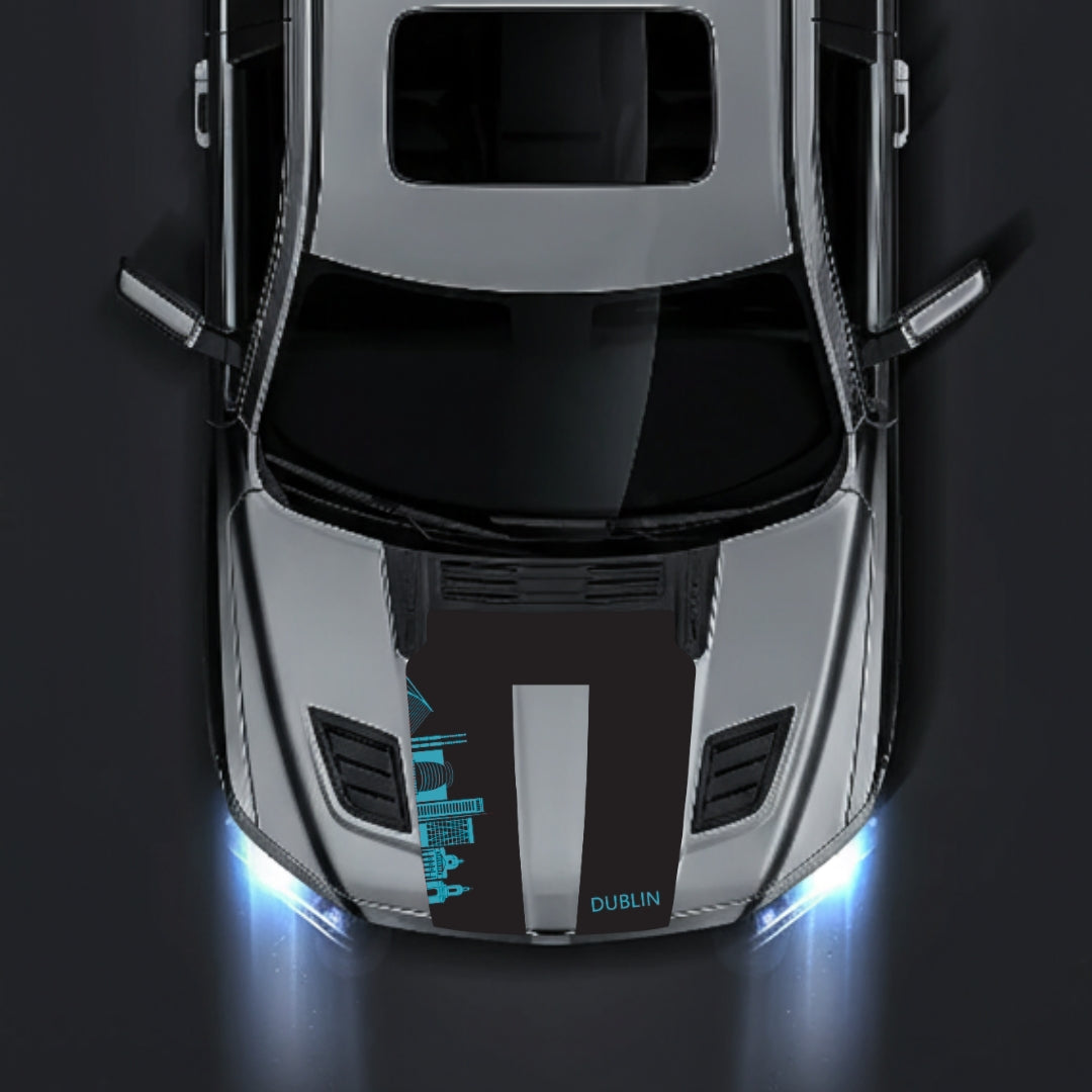 Hood Panel Decal/Sticker - Dublin Skyline Graphic Kit - For Dodge RAM 1500 2019-2025 - Premium Vinyl
