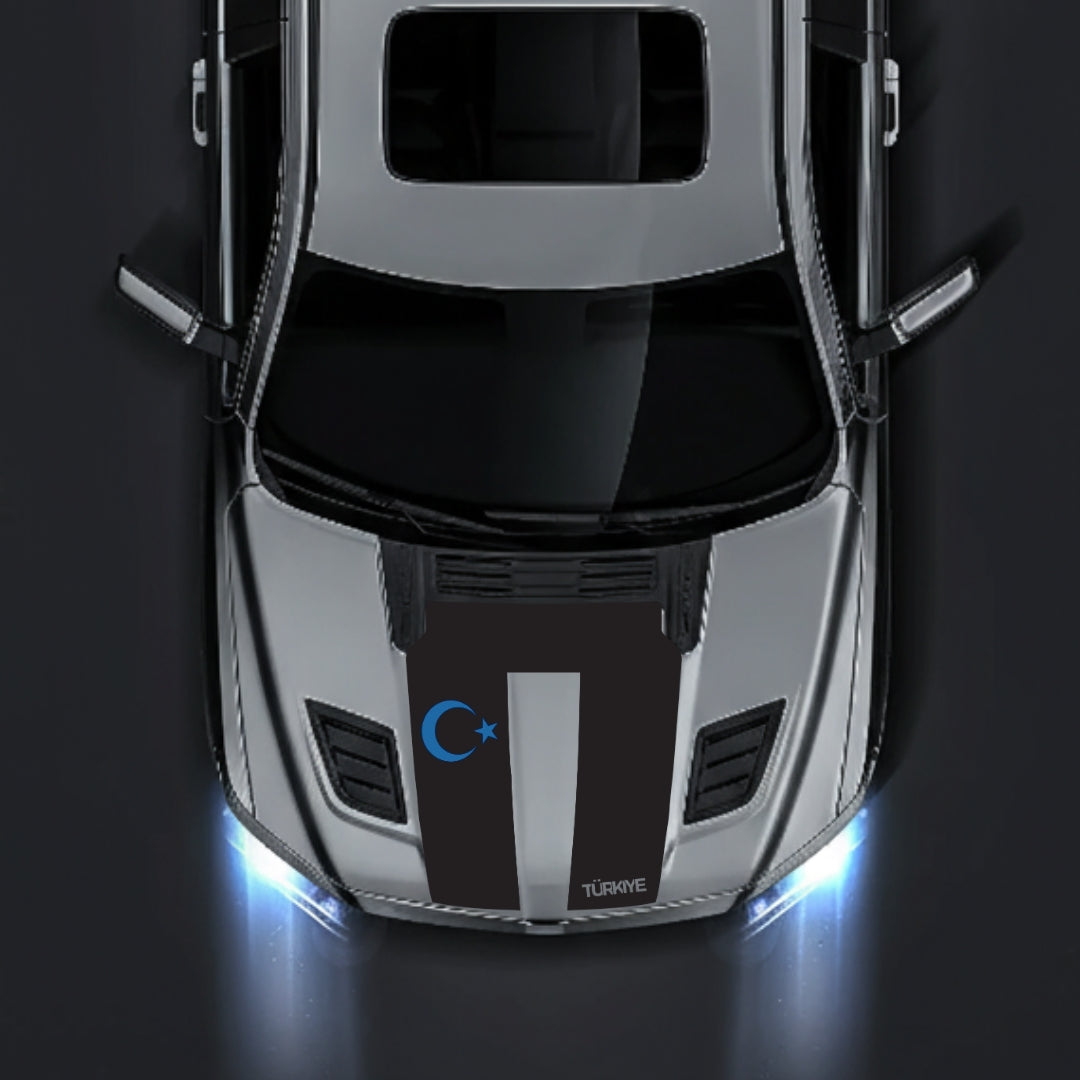 Performance Hood Panel Decal/Sticker - Turkey - Cut Graphic Kit - For Dodge RAM 1500 2019-2025 - Premium Vinyl