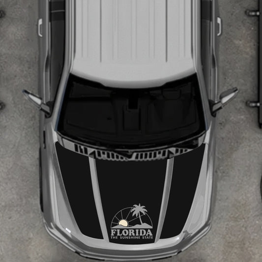 Hood Panel Decal/Sticker - Florida - Cut Graphic Kit - For Ford F-150 2020-2026 - Premium Vinyl