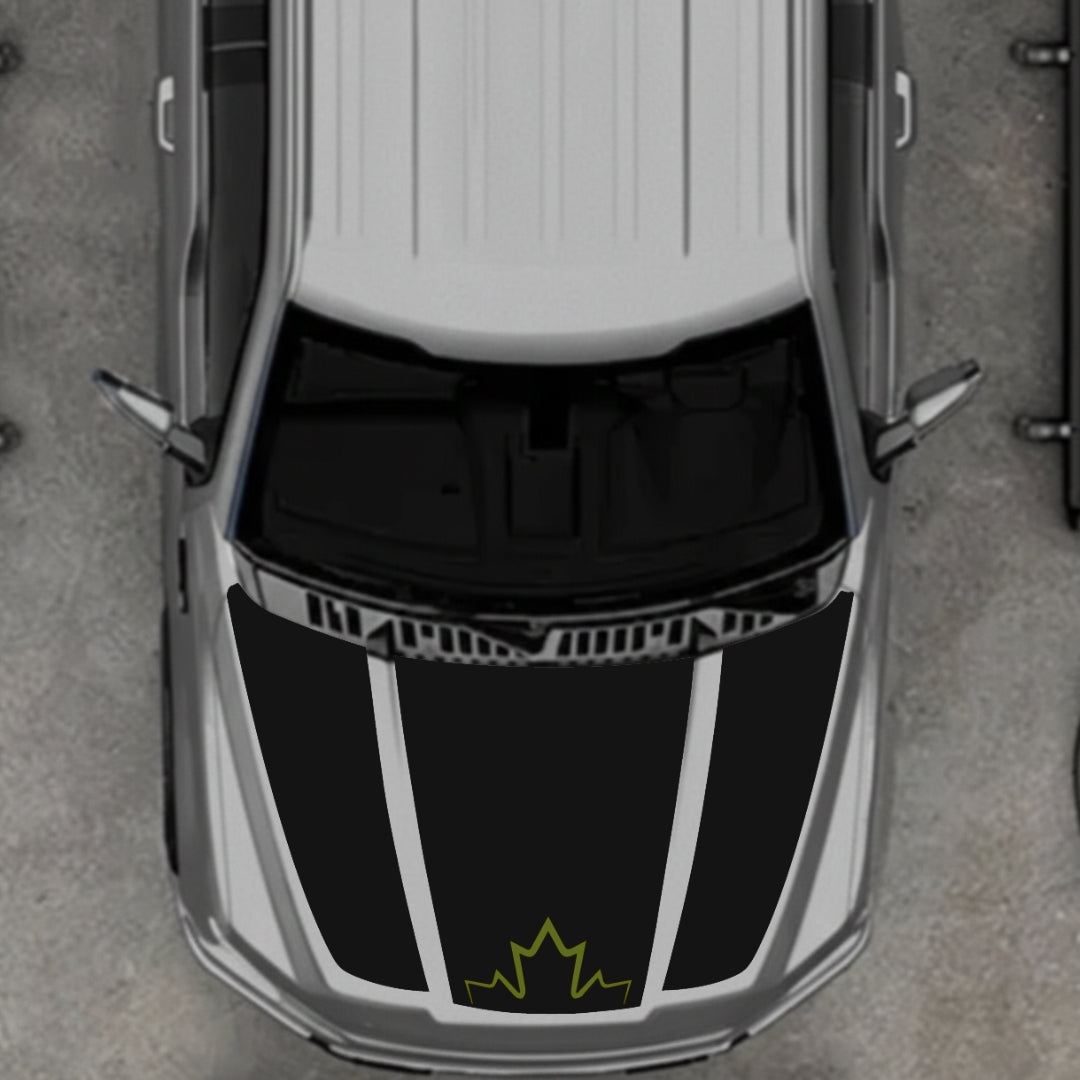 Hood Panel Decal/Sticker - Canada Style 10 Graphic Kit - For Ford F-150 2020-2026 - Premium Vinyl