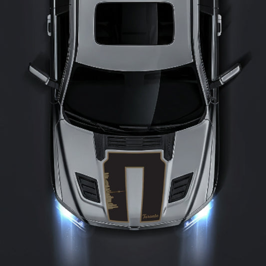 Performance Hood Panel Decal/Sticker - Toronto Skyline - Border Graphic Kit - For Dodge RAM 1500 2019-2025 - Premium Vinyl