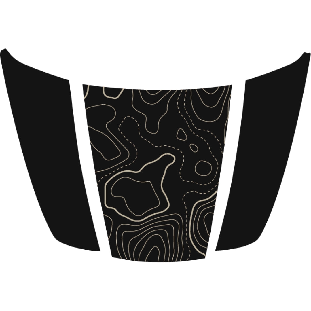 Hood Panel Decal/Sticker - Style 1 Graphic Kit - For Ford F-150 2020-2026 - Premium Vinyl