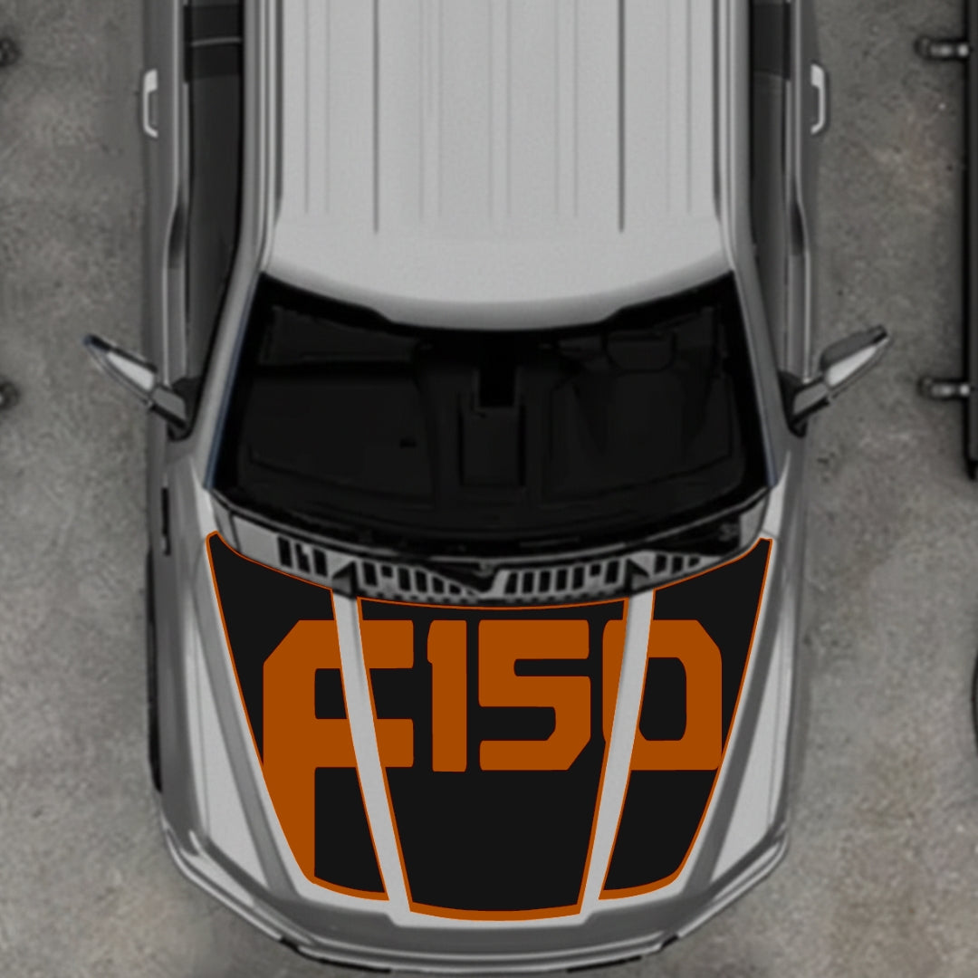 Hood Panel Decal/Sticker - Style 16 Graphic Kit - For Ford F-150 2020-2026 - Premium Vinyl