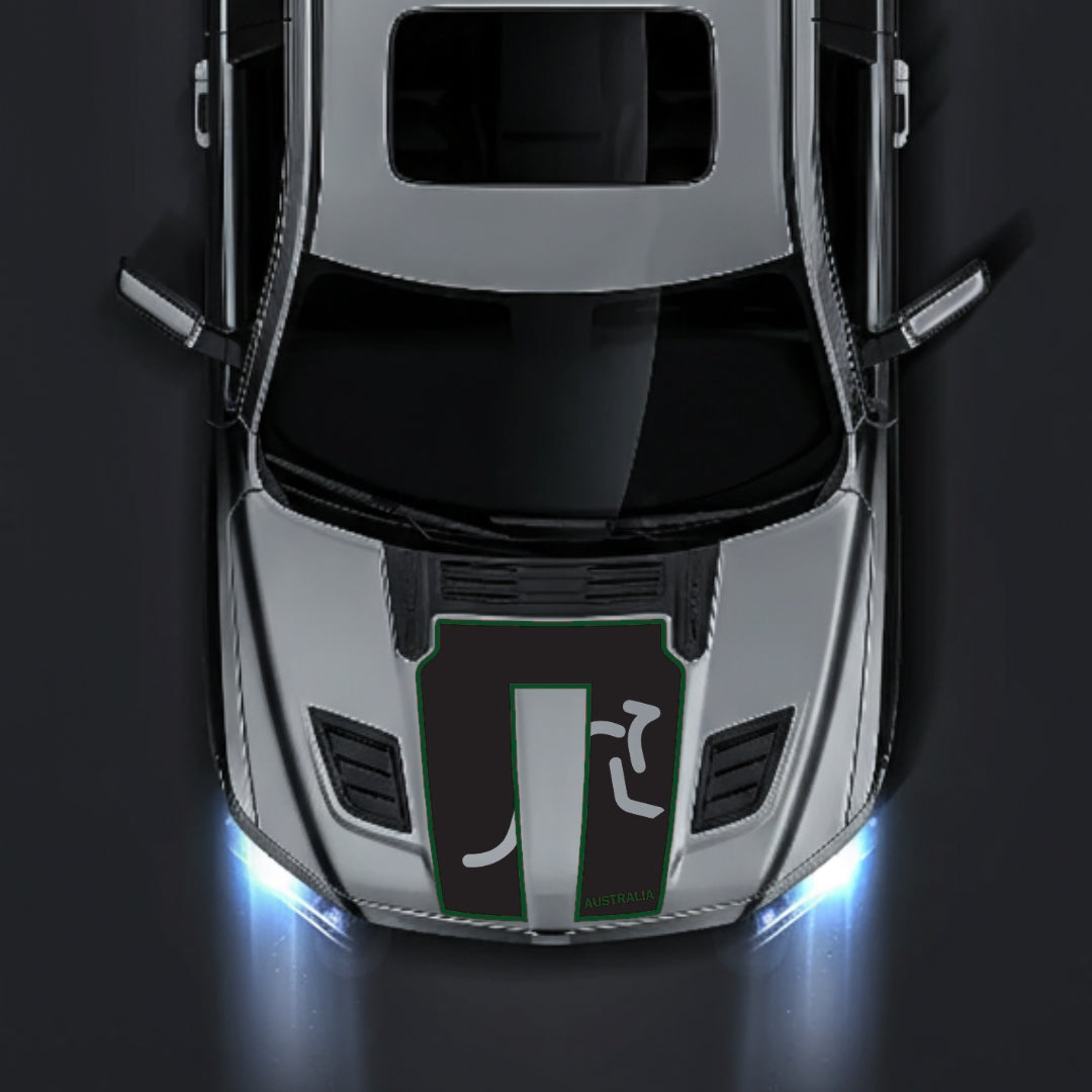 Hood Panel Decal/Sticker - Australia - Cut - Border Graphic Kit - For Dodge RAM 1500 2019-2025 - Premium Vinyl