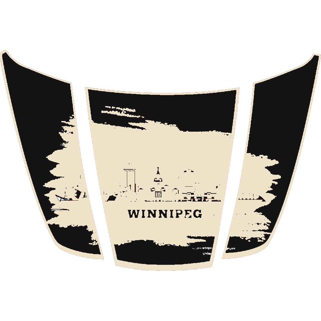 Hood Panel Decal/Sticker - Winnipeg - Border Graphic Kit - For Ford F-150 2020-2026 - Premium Vinyl