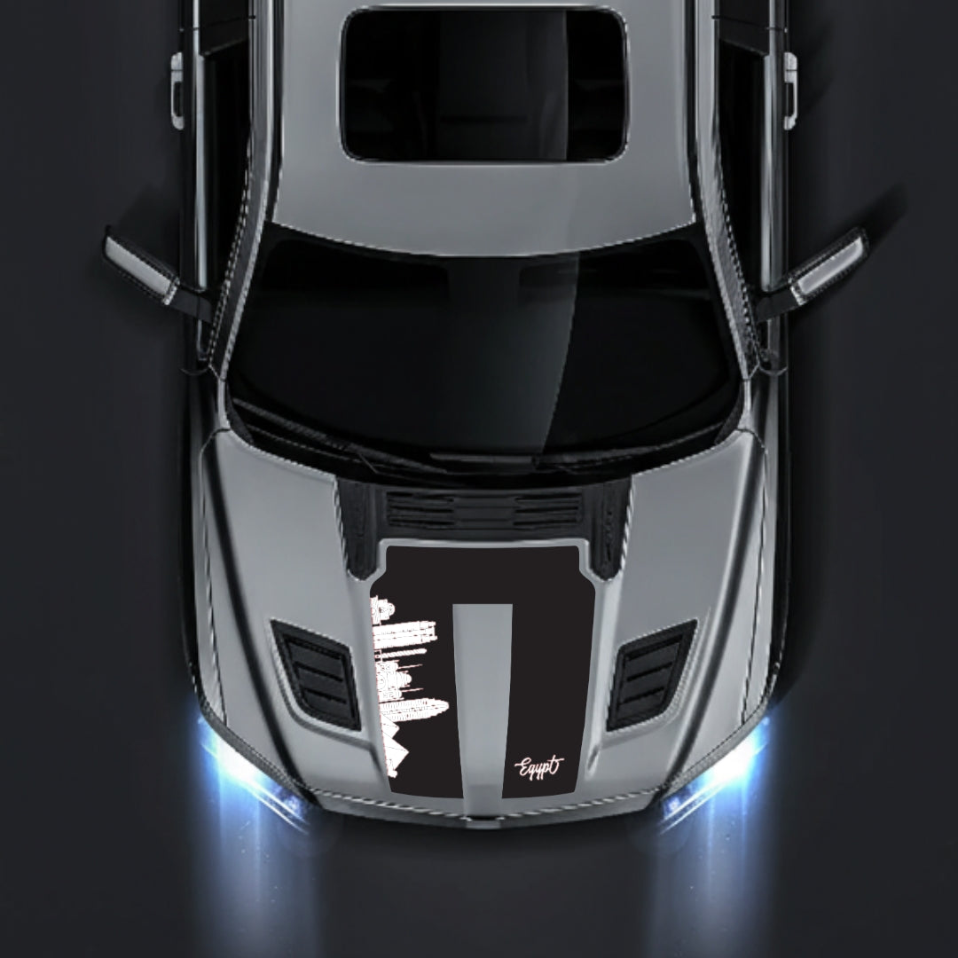 Hood Panel Decal/Sticker - Egypt Skyline Graphic Kit - For Dodge RAM 1500 2019-2025 - Premium Vinyl