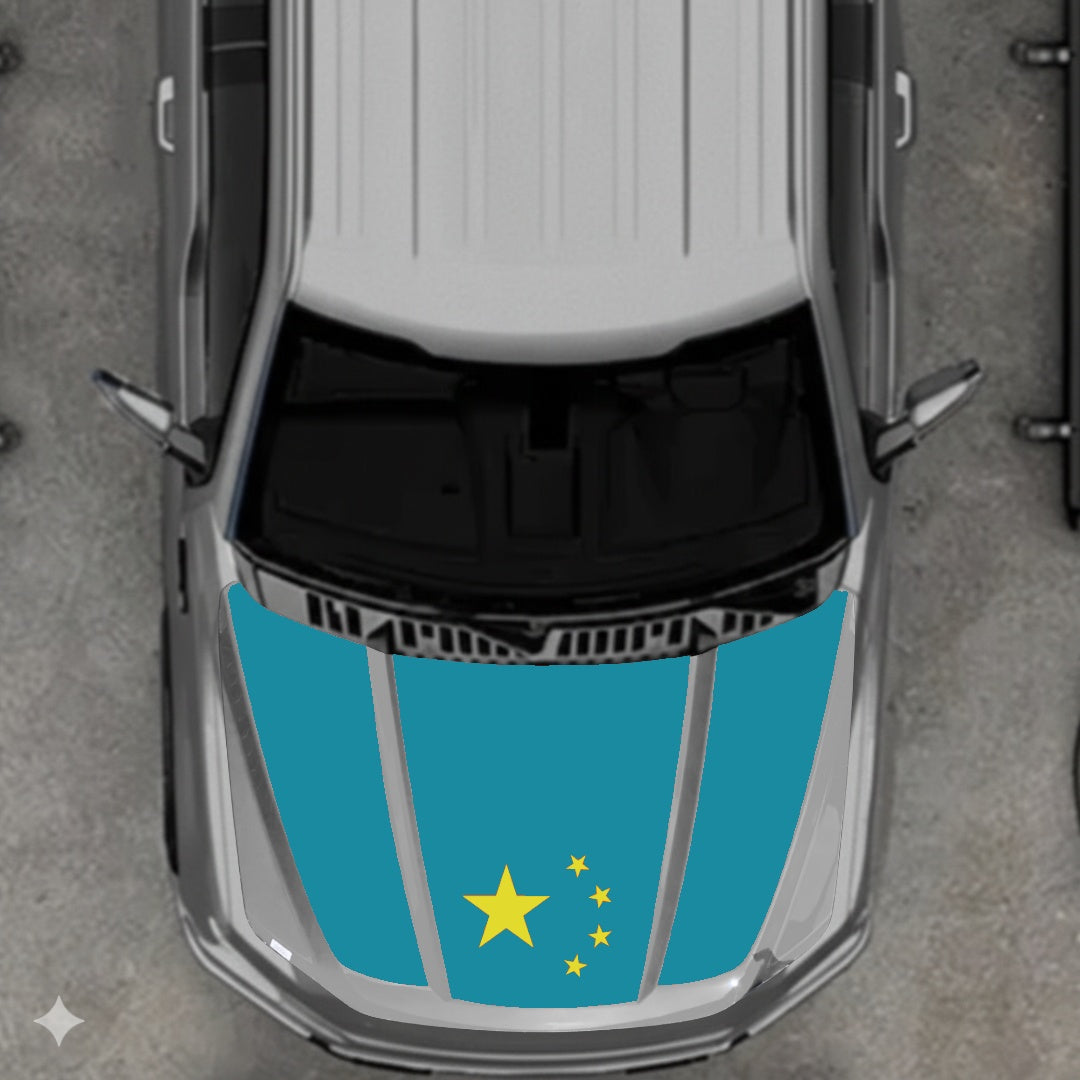 Hood Panel Decal/Sticker - China Flag Graphic Kit - For Ford F-150 2020-2026 - Premium Vinyl