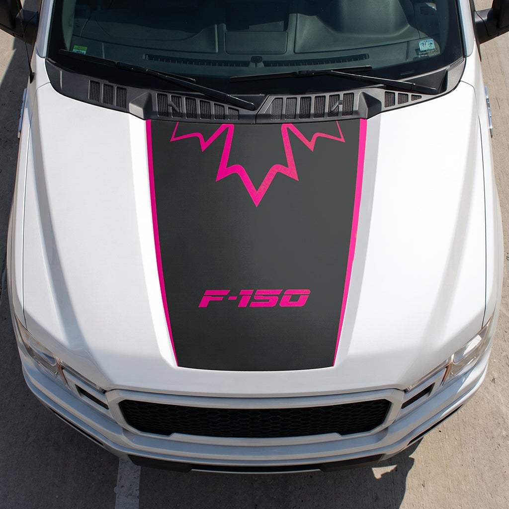 Hood Panel Decal/Sticker - Canada Upper Leaf Graphic Decal Graphic Kit - For Ford F-150 2015-2020 - Premium Vinyl