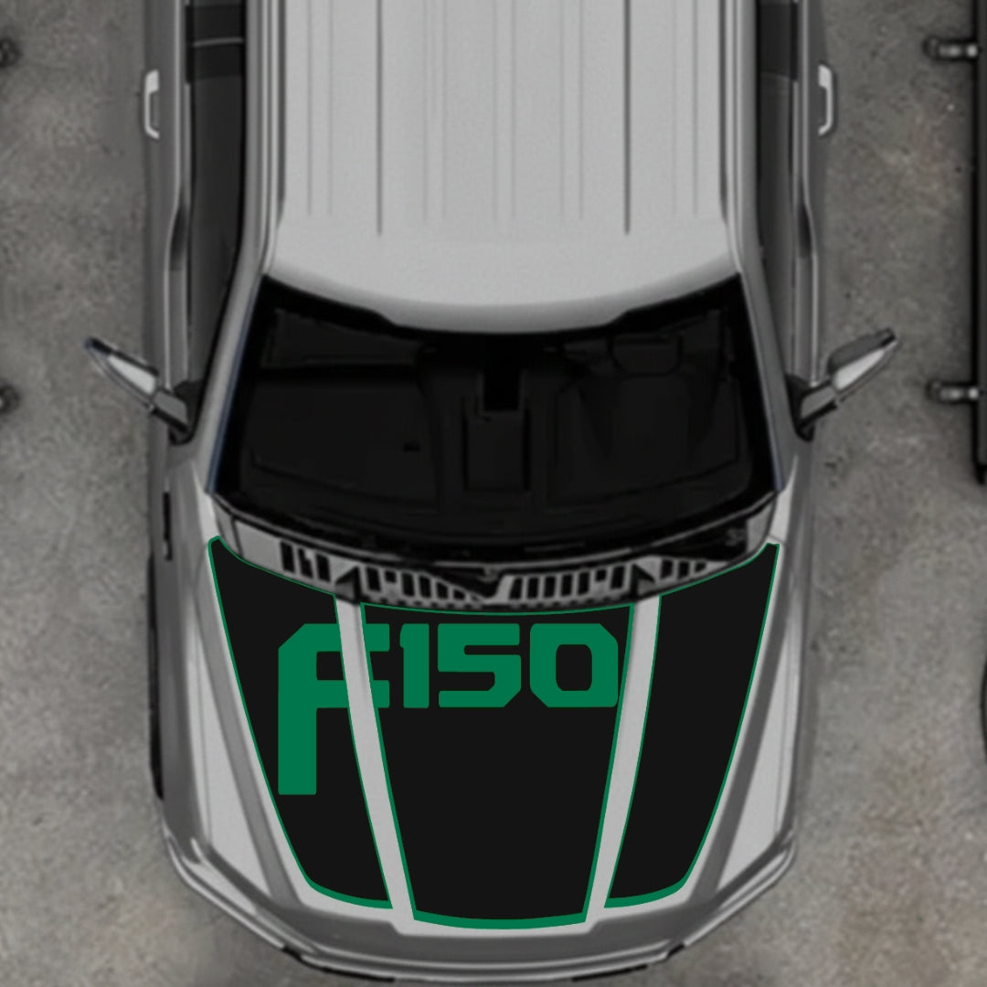 Hood Panel Decal/Sticker - Style 13 Graphic Kit - For Ford F-150 2020-2026 - Premium Vinyl