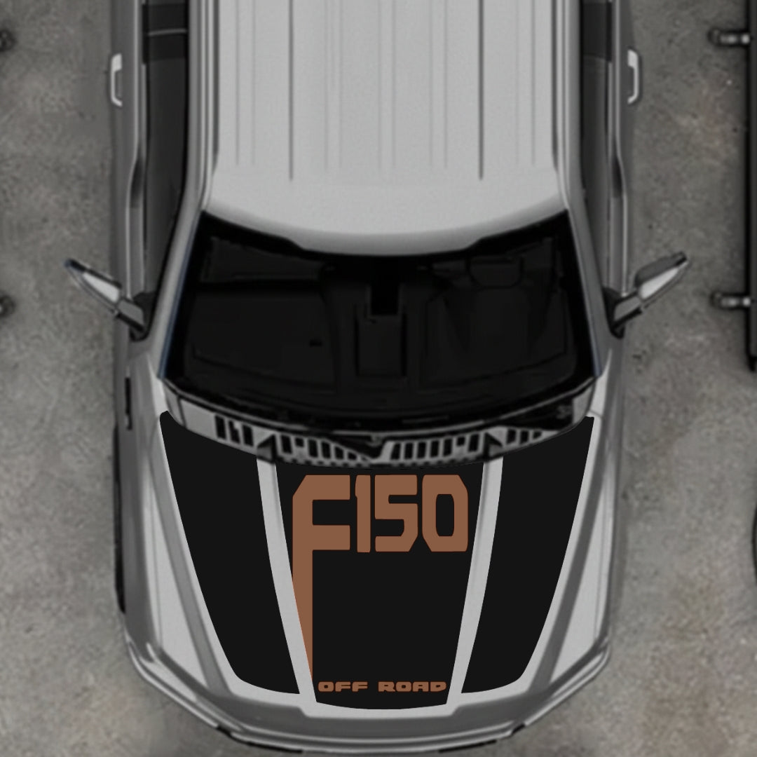 Hood Panel Decal/Sticker - Style 23 Graphic Kit - For Ford F-150 2020-2026 - Premium Vinyl