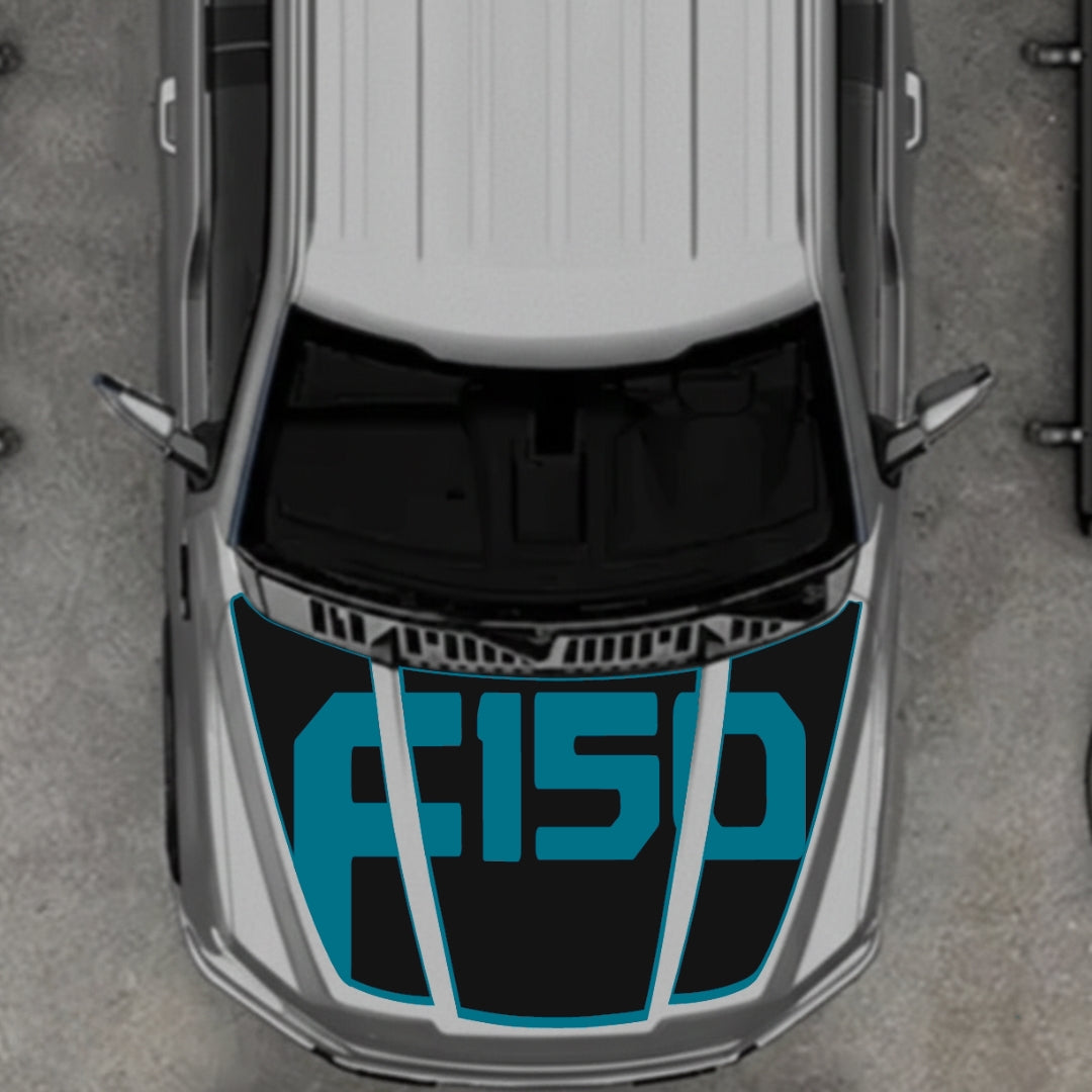 Hood Panel Decal/Sticker - Style 16 Graphic Kit - For Ford F-150 2020-2026 - Premium Vinyl