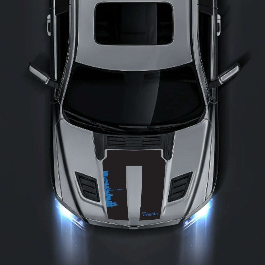Hood Panel Decal/Sticker - Toronto Skyline Graphic Kit - For Dodge RAM 1500 2019-2025 - Premium Vinyl