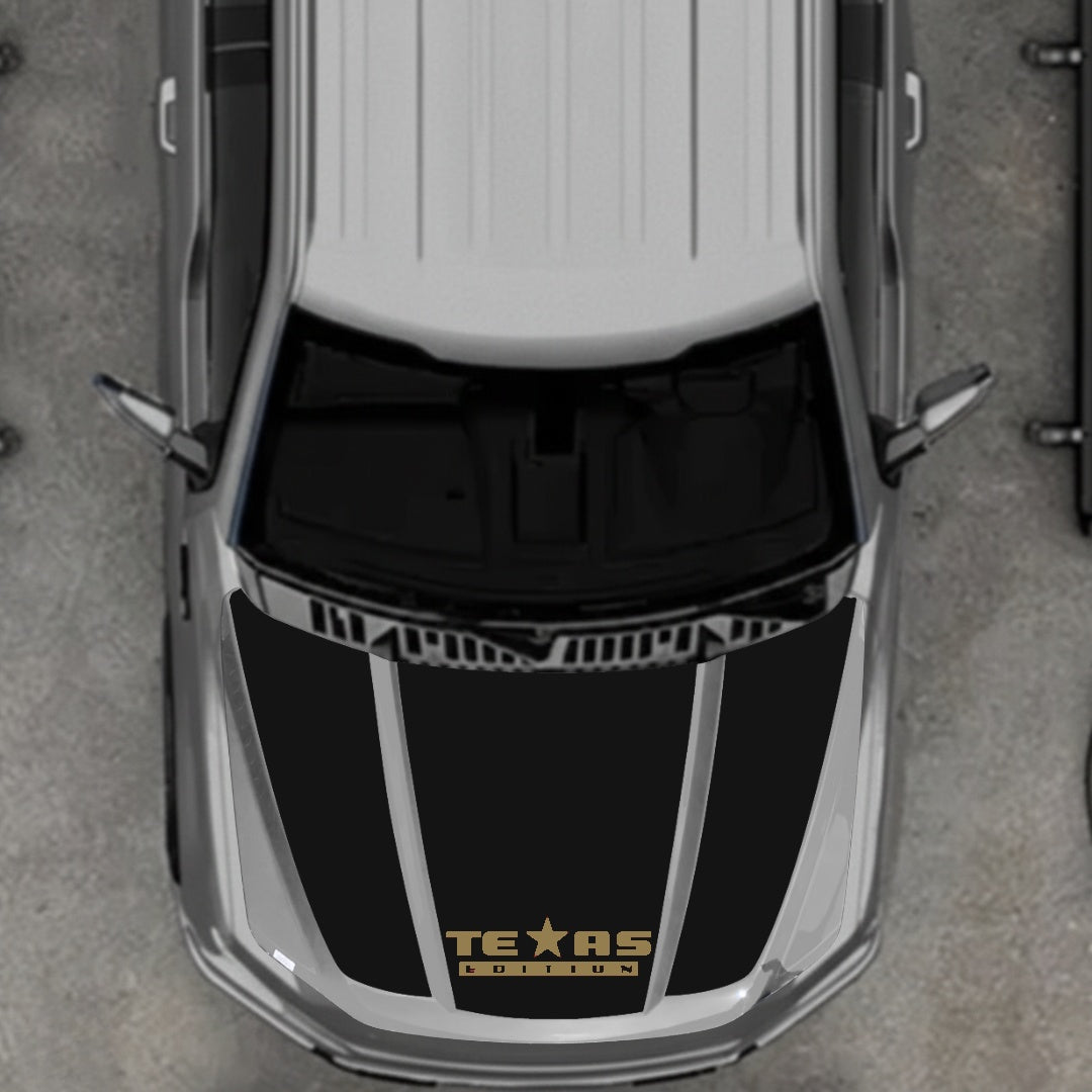 Hood Panel Decal/Sticker - Texas Graphic Kit - For Ford F-150 2020-2026 - Premium Vinyl