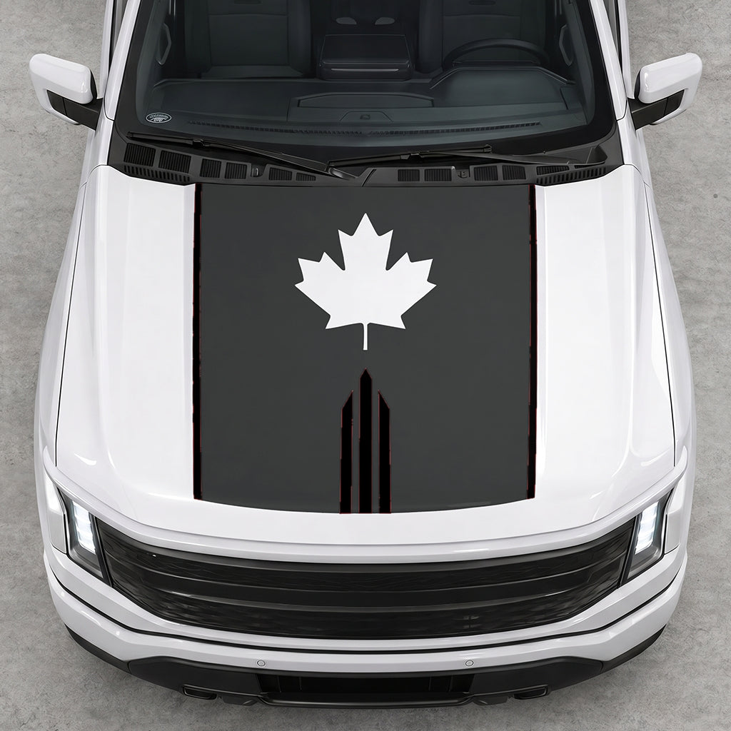 Hood Panel Decal/Sticker - Maple Graphic Decal Graphic Kit - For Ford F-150 2015-2020 - Premium Vinyl