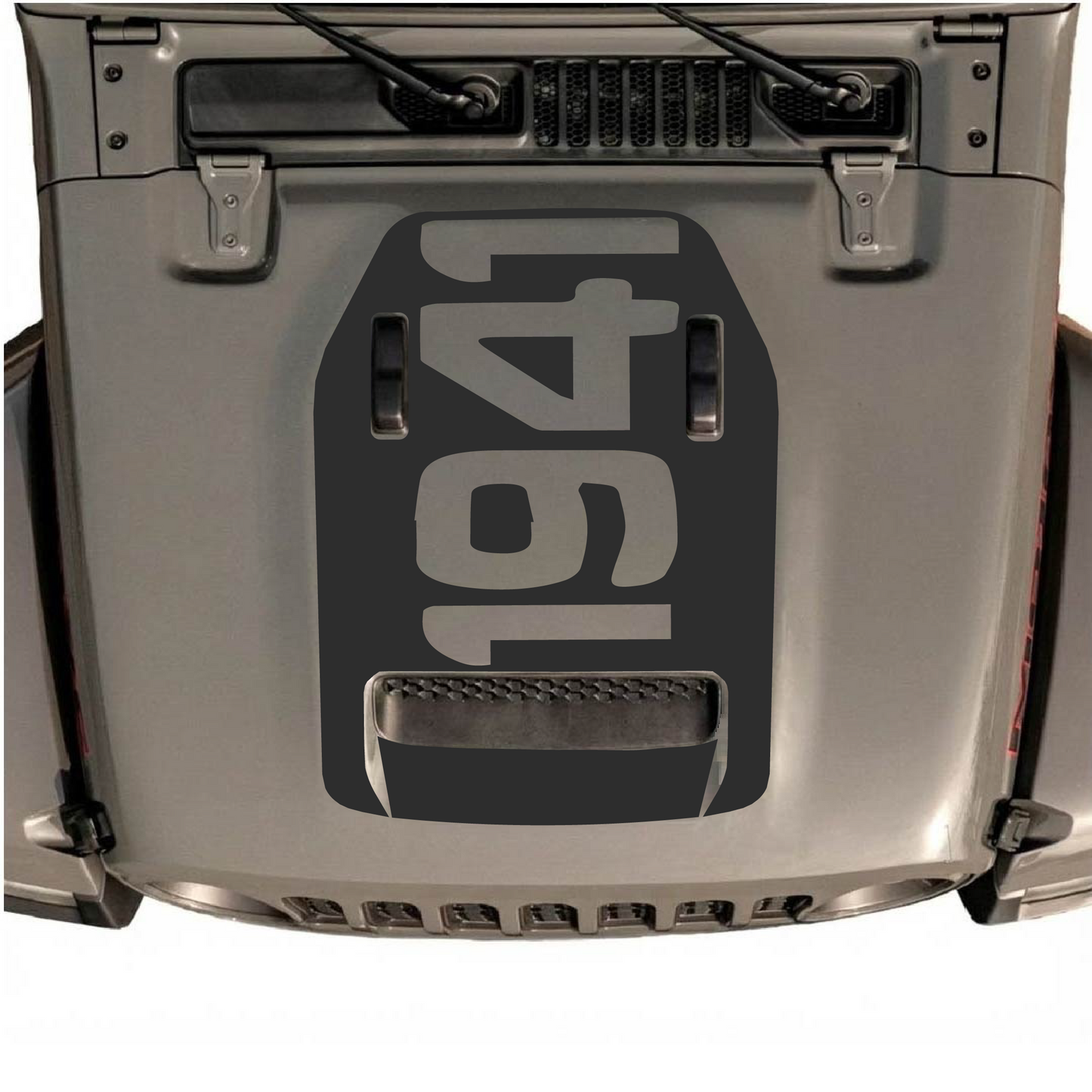Hood Styles Decal/Sticker - For JL/JLU Hood - 2018+ - Premium Vinyl