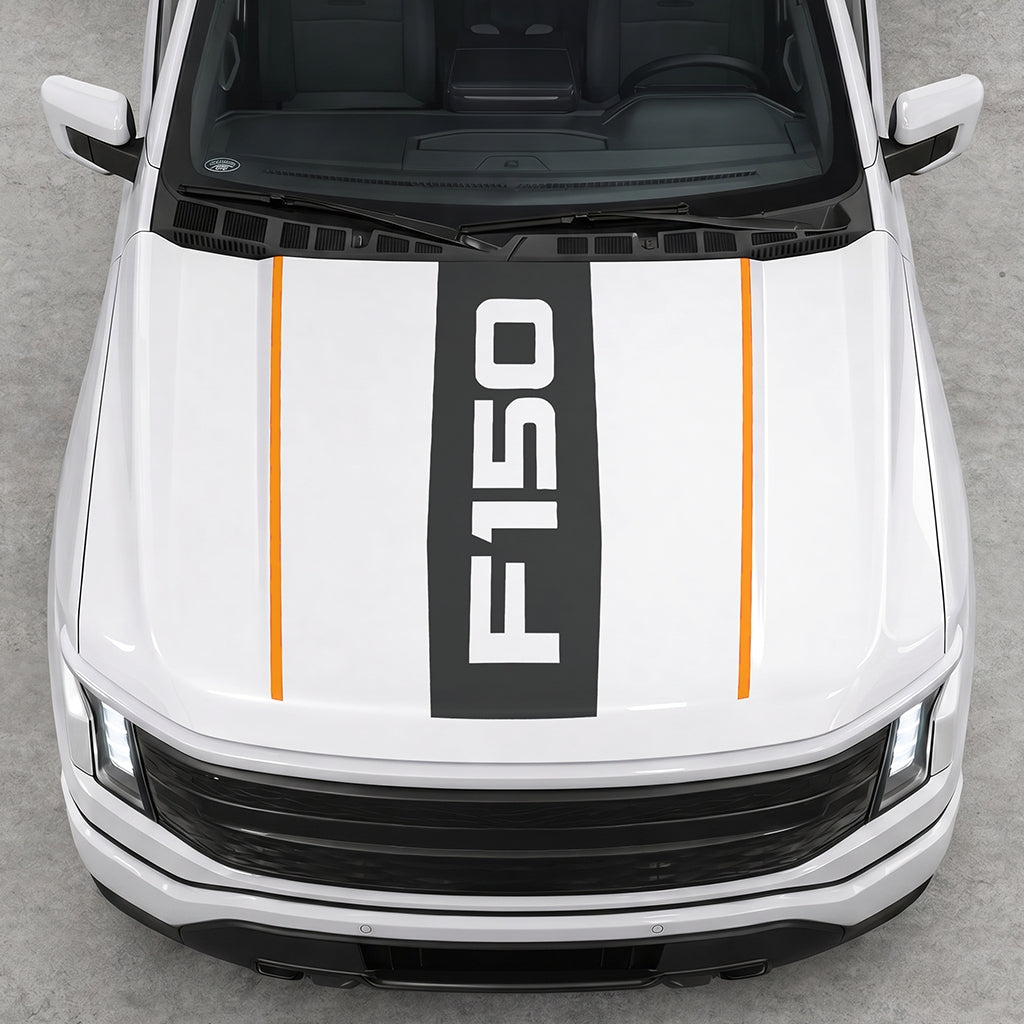 Hood Panel Decal/Sticker - Bold F150 Graphic Decal Graphic Kit - For Ford F-150 2015-2020 - Premium Vinyl
