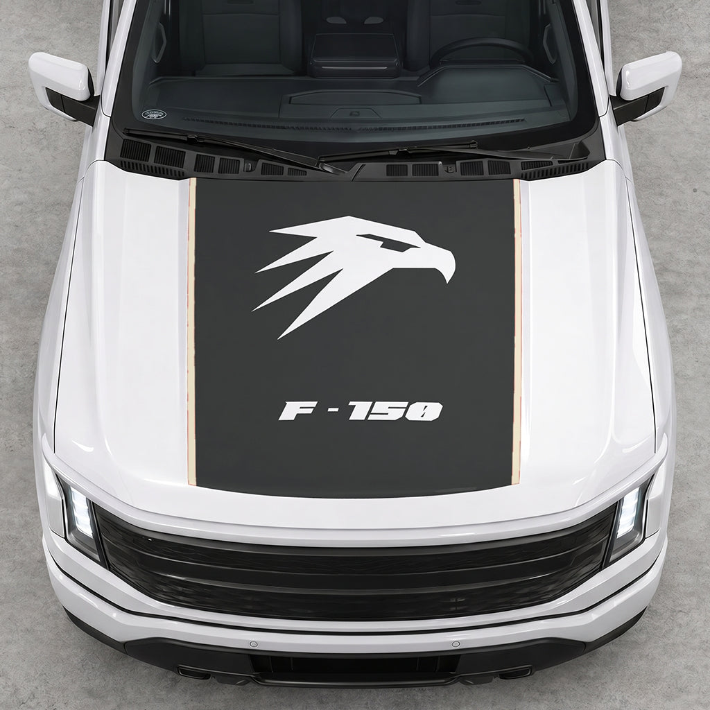 Hood Panel Decal/Sticker - Hawk Head Graphic Decal Graphic Kit - For Ford F-150 2015-2020 - Premium Vinyl
