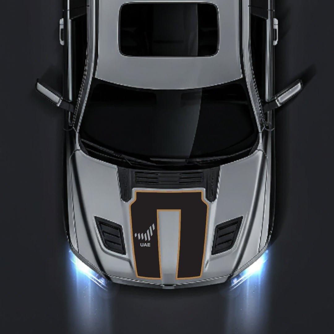 Hood Panel Decal/Sticker - United Arab Emirates - Cut - Border Graphic Kit - For Dodge RAM 1500 2019-2025 - Premium Vinyl