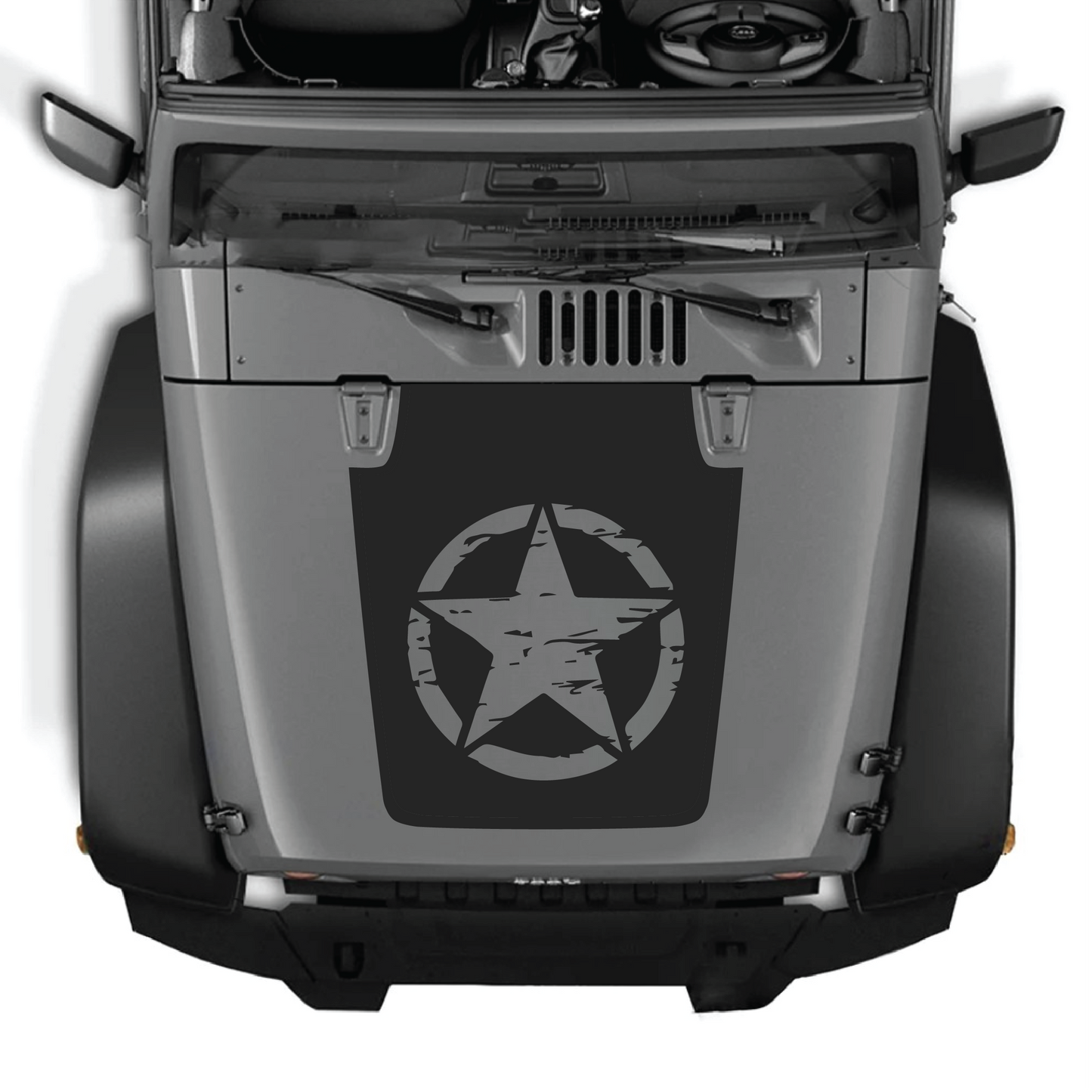 Hood Styles Decal/Sticker - For JK/JKU 2007-2018 Hood - Premium Vinyl