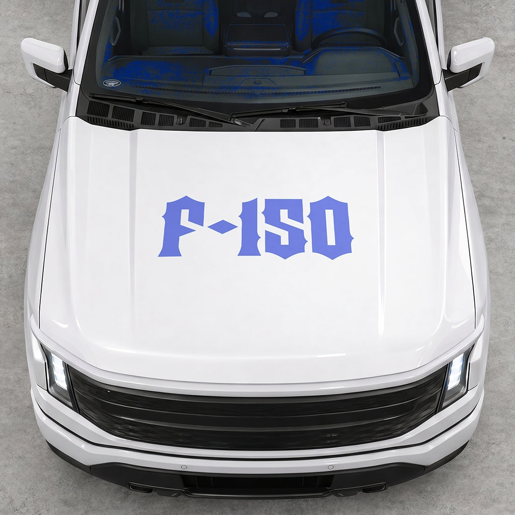 Hood Panel Decal/Sticker - Cut Lightning F150 Graphic Decal Graphic Kit - For FORD F-150 2015-2020 - Premium Vinyl
