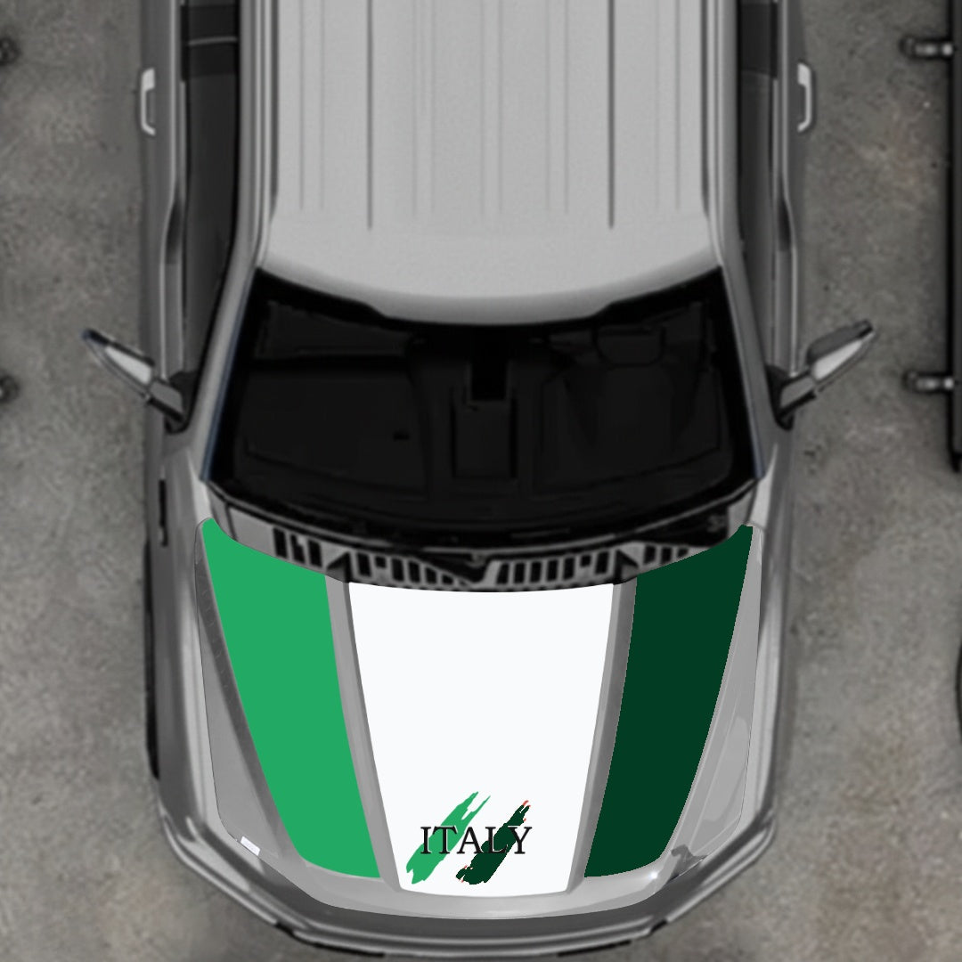 Hood Panel Decal/Sticker - Italy Graphic Kit - For Ford F-150 2020-2026 - Premium Vinyl