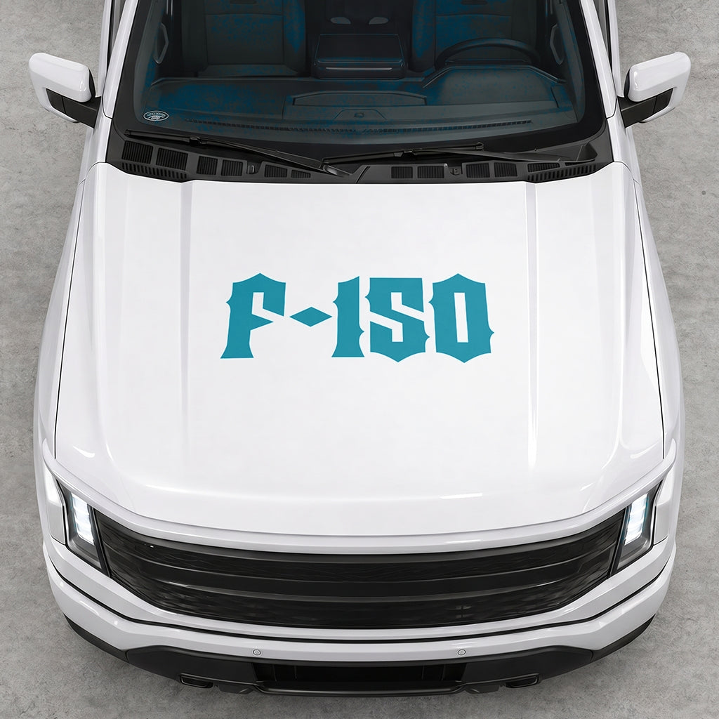 Hood Panel Decal/Sticker - Cut Lightning F150 Graphic Decal Graphic Kit - For FORD F-150 2015-2020 - Premium Vinyl