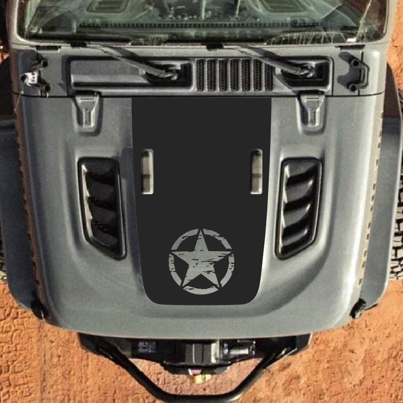 Hood Styles Decal/Sticker - For JL/JLU/JT/4XE Rubicon Hood - 2018-2025 - Premium Vinyl