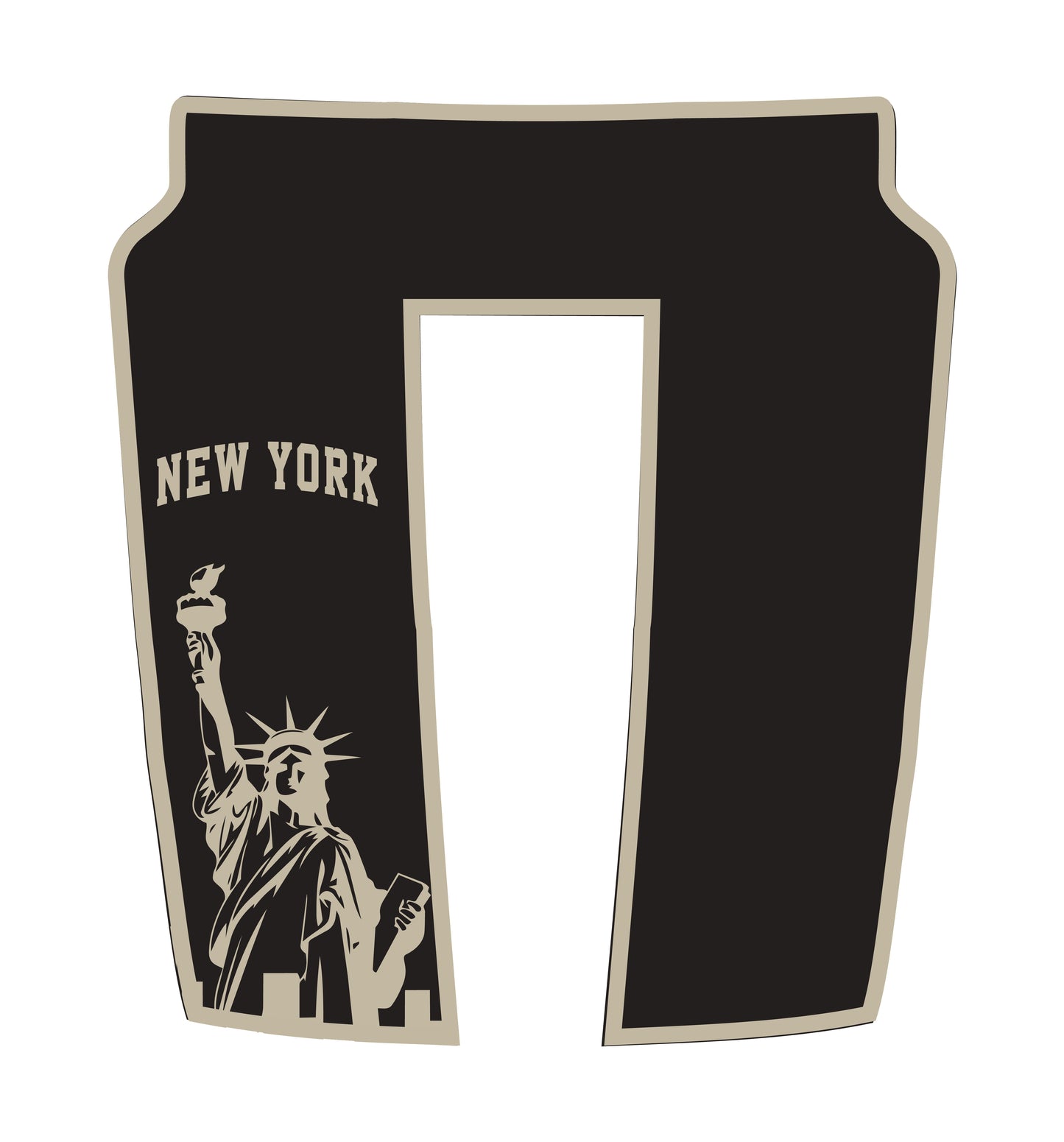 Performance Hood Panel Decal/Sticker - New York - Border Graphic Kit - For Dodge RAM 1500 2019-2025 - Premium Vinyl