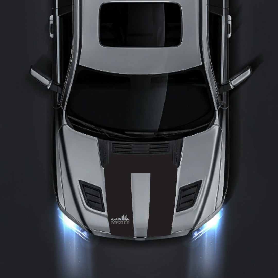 Performance Hood Panel Decal/Sticker - Mexico - Cut Graphic Kit - For Dodge RAM 1500 2019-2025 - Premium Vinyl