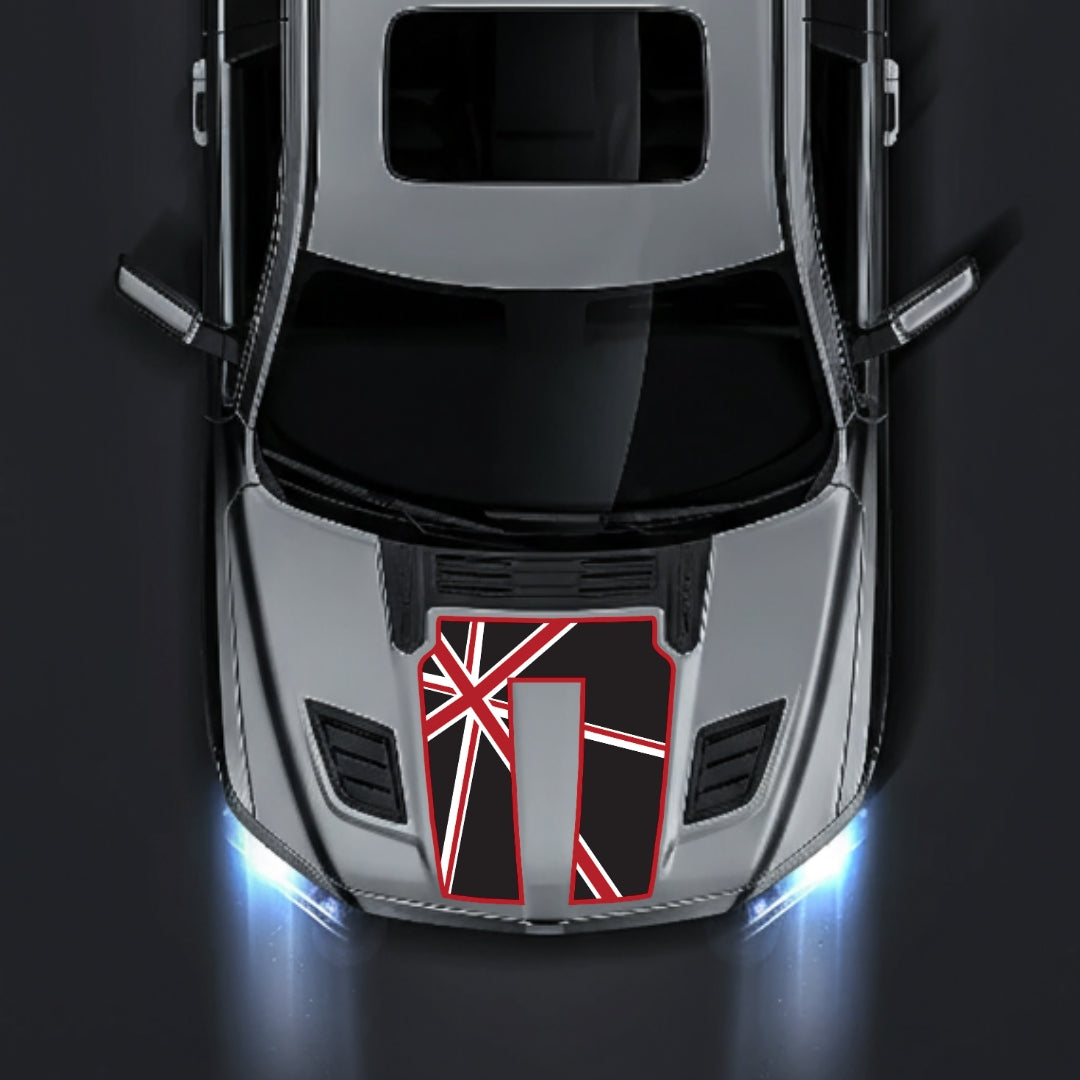 Hood Panel Decal/Sticker - England - Border Graphic Kit - For Dodge RAM 1500 2019-2025 - Premium Vinyl