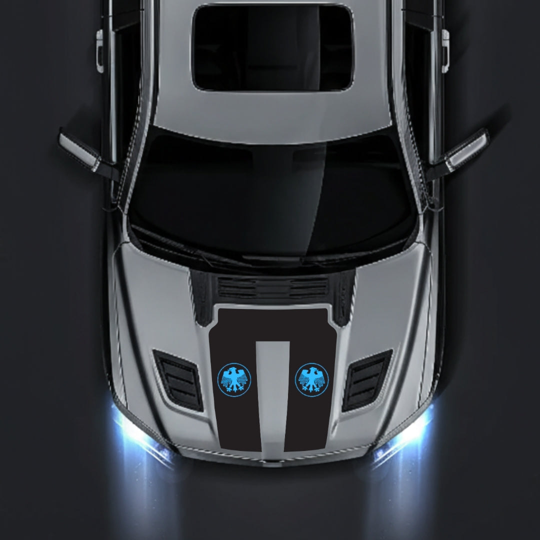 Hood Panel Decal/Sticker - Germany Visual Identity Graphic Kit - For Dodge RAM 1500 2019-2025 - Premium Vinyl