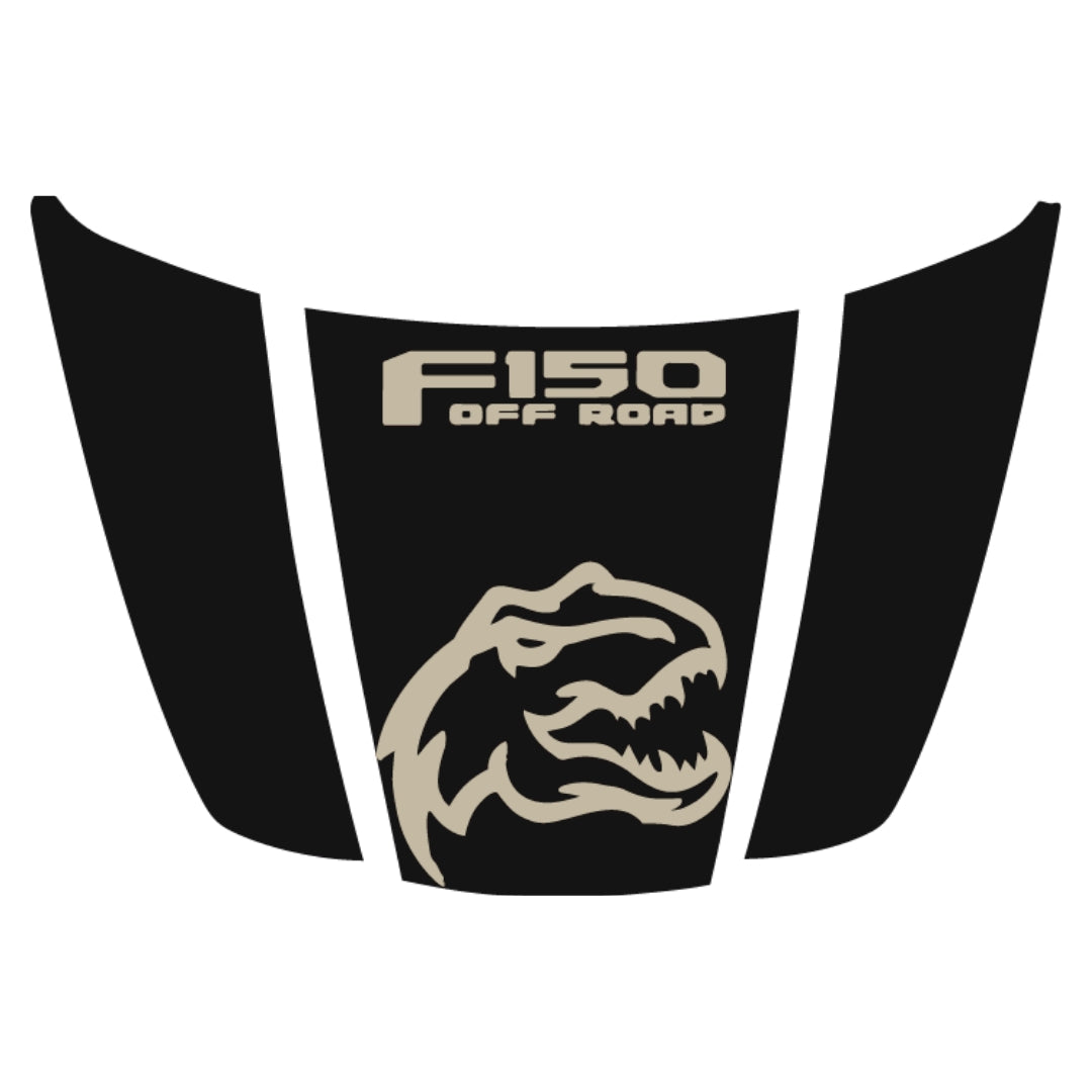 Hood Panel Decal/Sticker - Rex Style 9 Graphic Kit - For Ford F-150 2020-2026 - Premium Vinyl