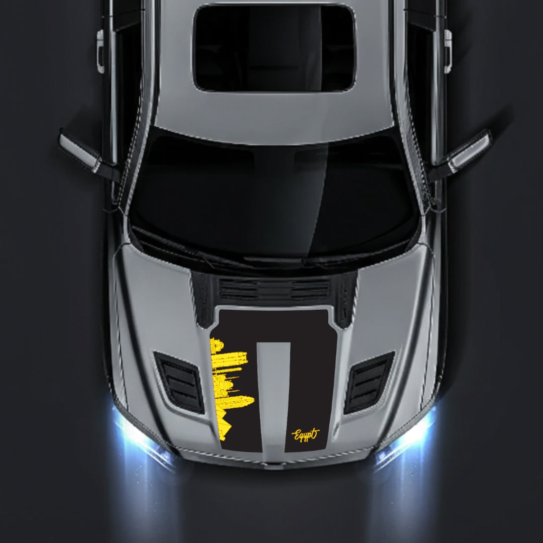 Hood Panel Decal/Sticker - Egypt Skyline Graphic Kit - For Dodge RAM 1500 2019-2025 - Premium Vinyl