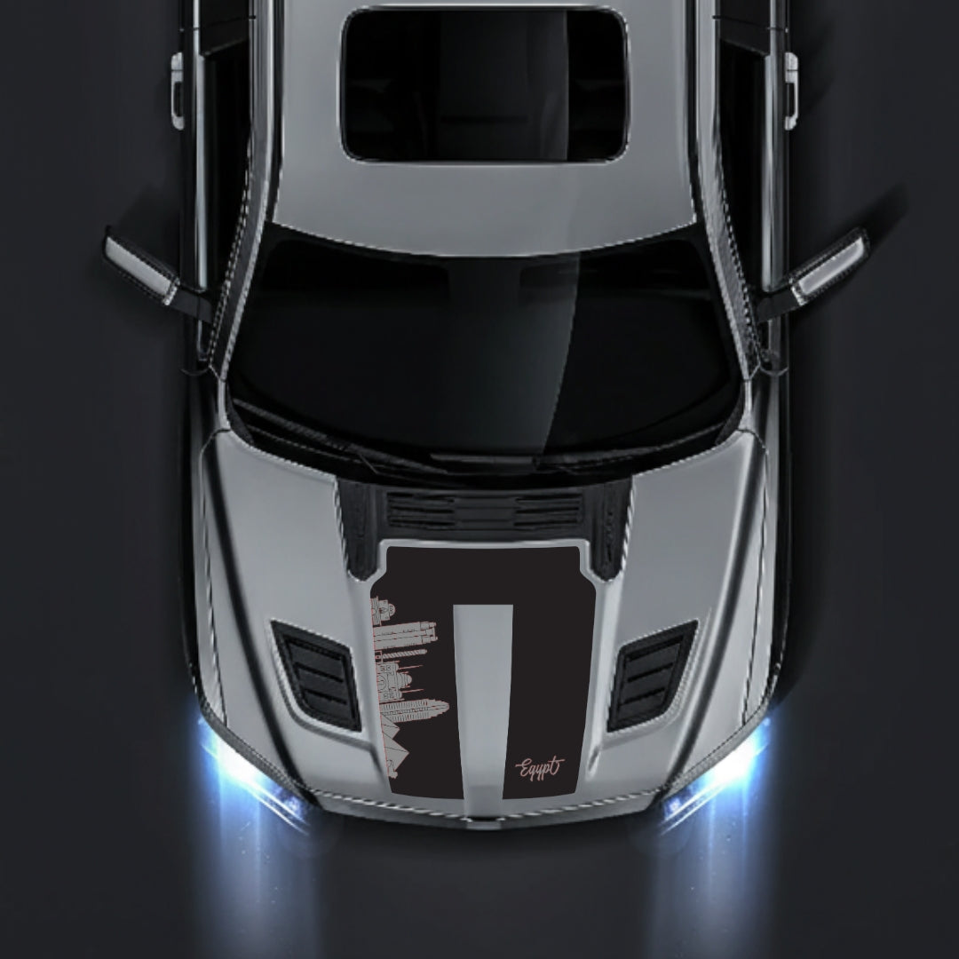 Hood Panel Decal/Sticker - Egypt Skyline Graphic Kit - For Dodge RAM 1500 2019-2025 - Premium Vinyl