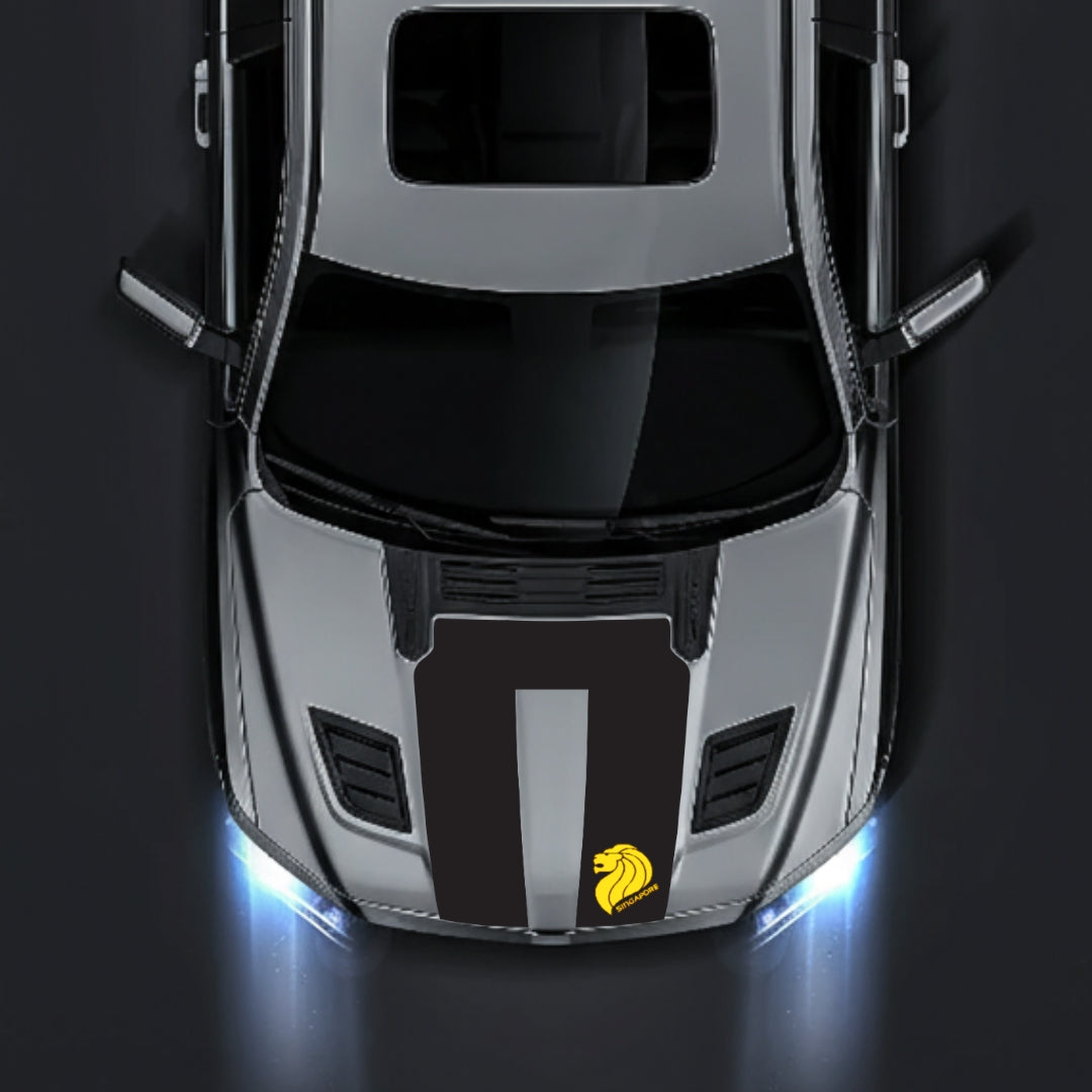 Hood Panel Decal/Sticker - Singapore Graphic Kit - For Dodge RAM 1500 2019-2025 - Premium Vinyl