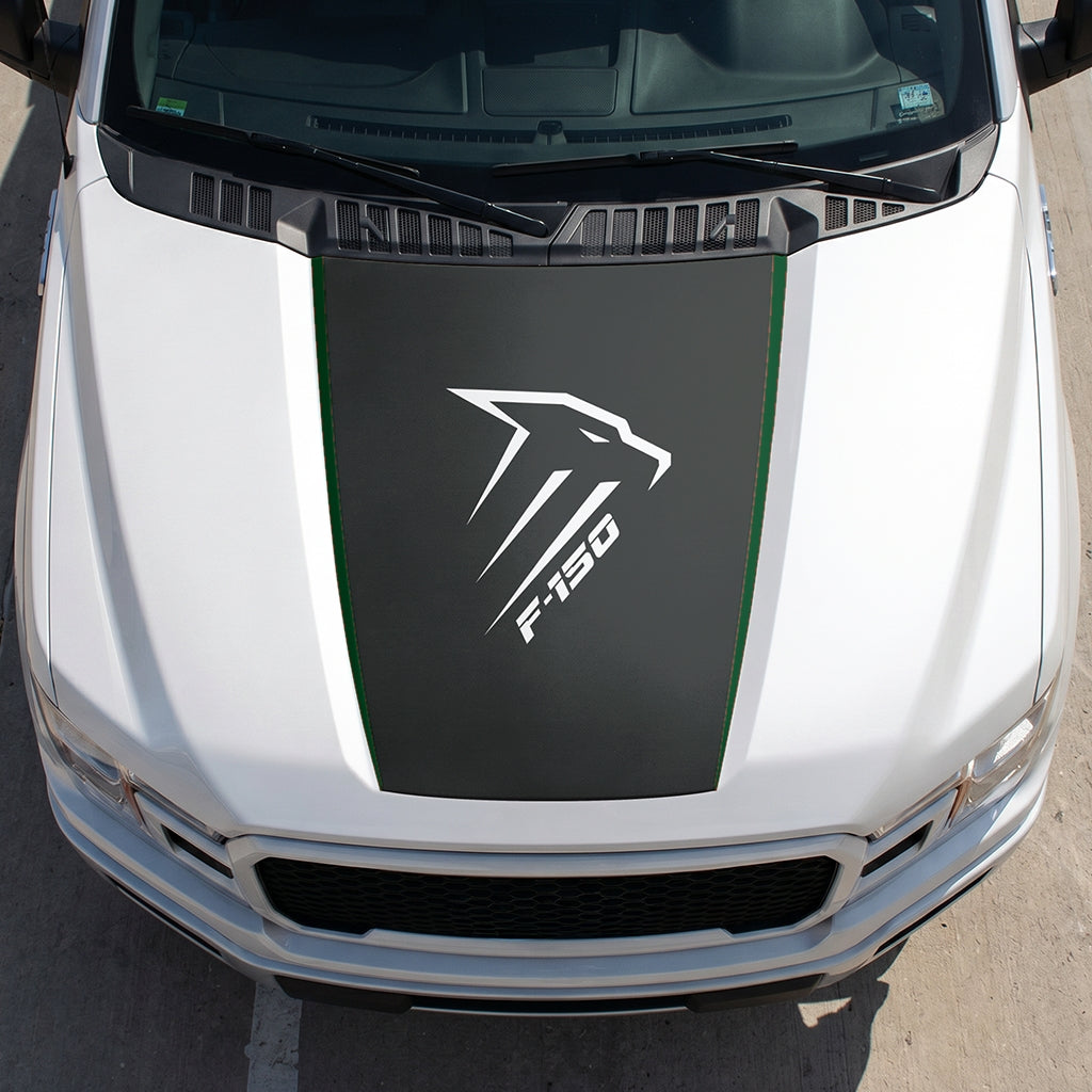 Hood Panel Decal/Sticker - Eagle Head Graphic Decal Graphic Kit - For Ford F-150 2015-2020 - Premium Vinyl