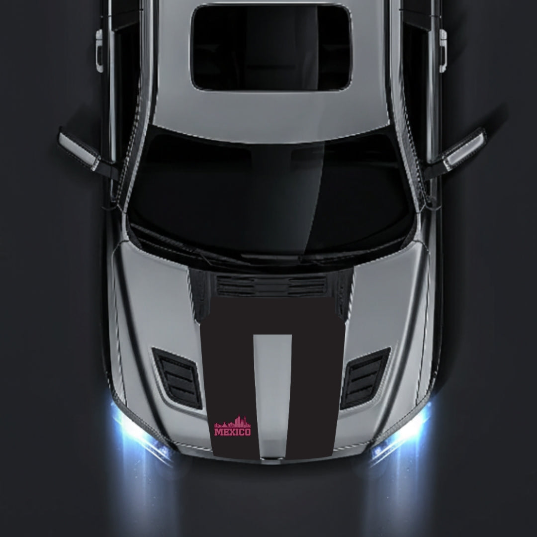 Performance Hood Panel Decal/Sticker - Mexico Graphic Kit - For Dodge RAM 1500 2019-2025 - Premium Vinyl