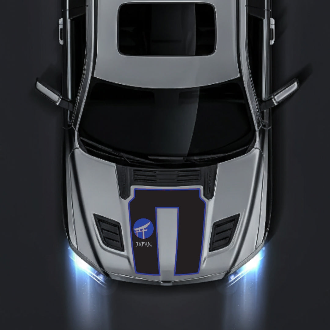 Hood Panel Decal/Sticker - Japan - Cut - Border Graphic Kit - For Dodge RAM 1500 2019-2025 - Premium Vinyl
