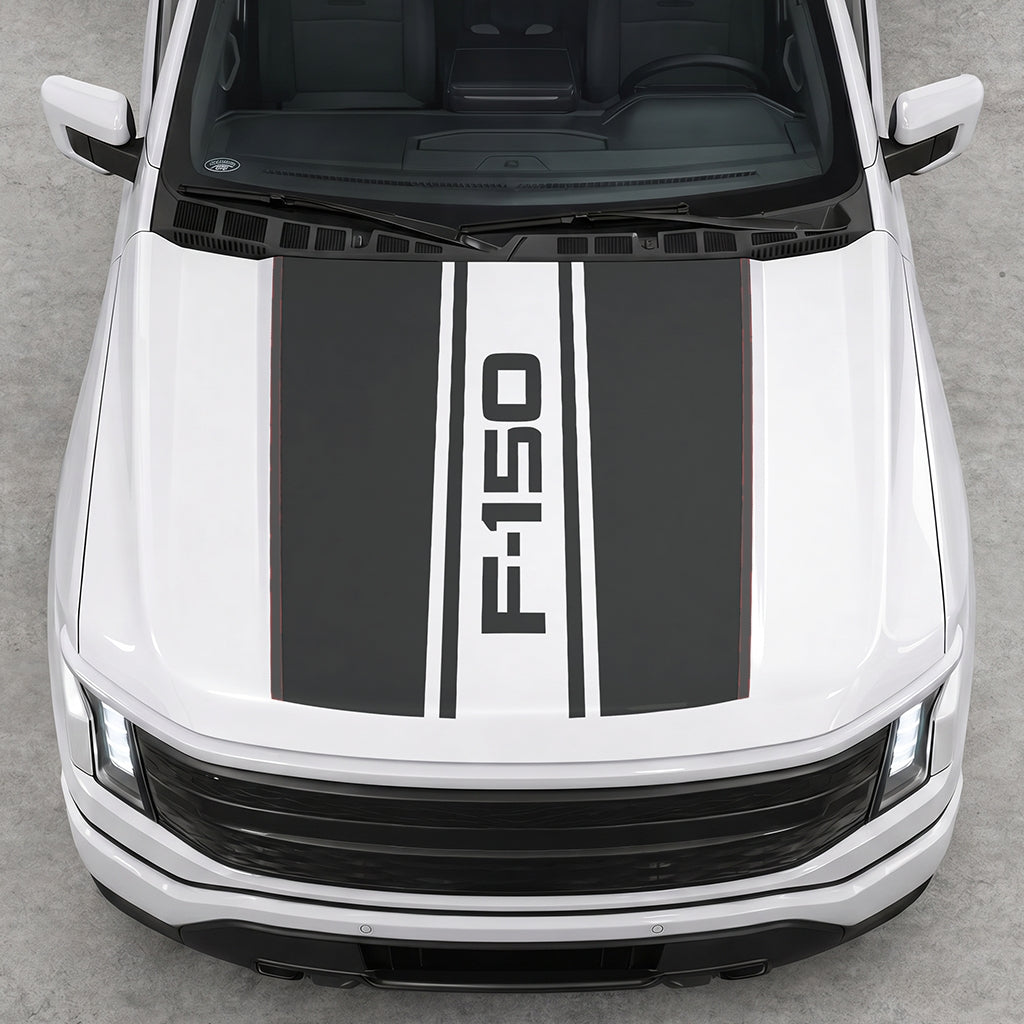 Hood Panel Decal/Sticker - Road F150 Graphic Decal Graphic Kit - For Ford F-150 2015-2020 - Premium Vinyl